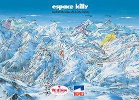 Val d'Isère Ski Slopes Map